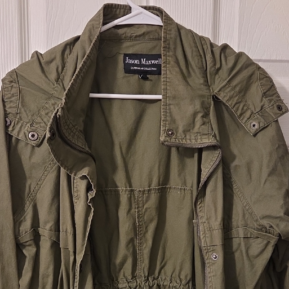 Jason Maxwell Khaki Green Outerwear
